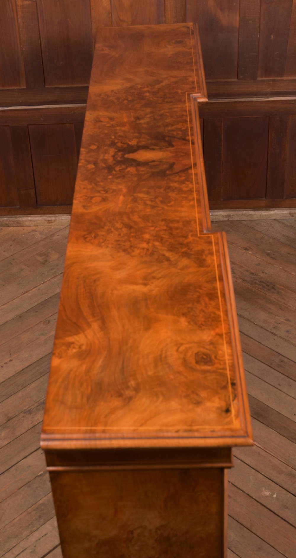 Victorian Walnut Breakfront Bookcase View XIII