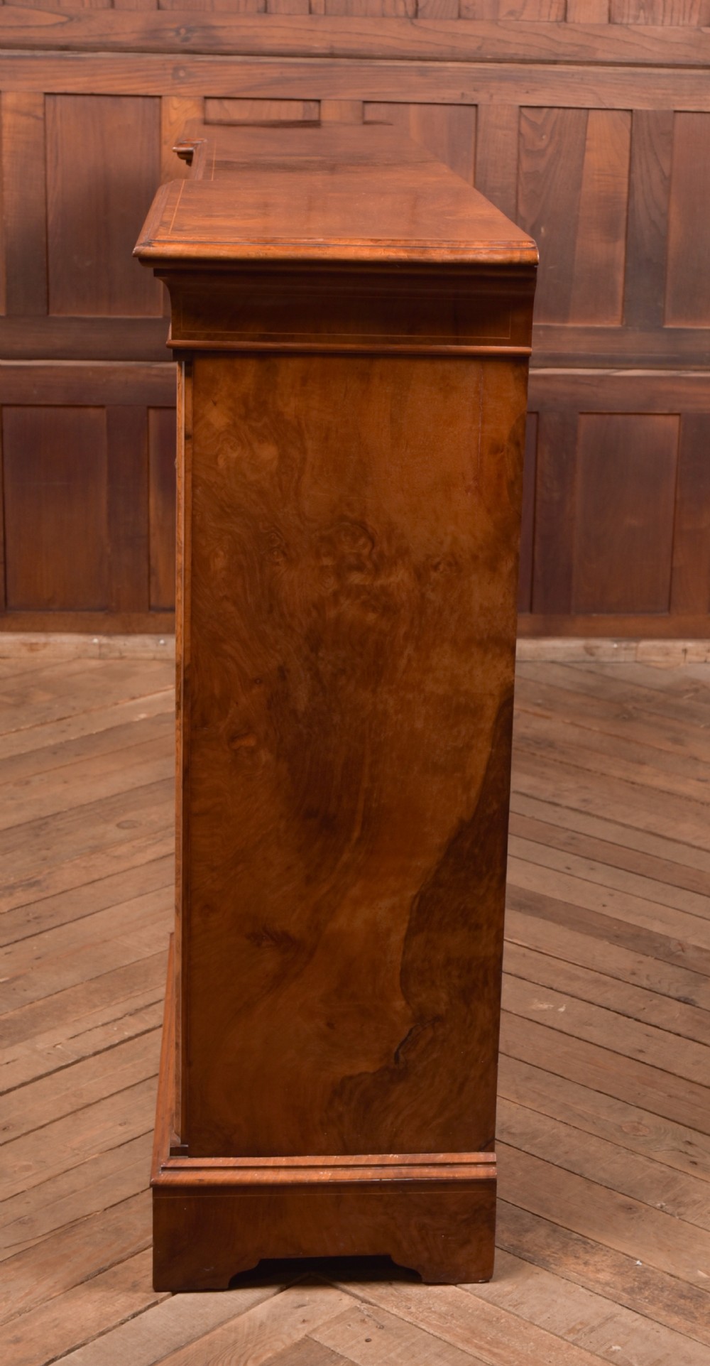 Victorian Walnut Breakfront Bookcase View XIV