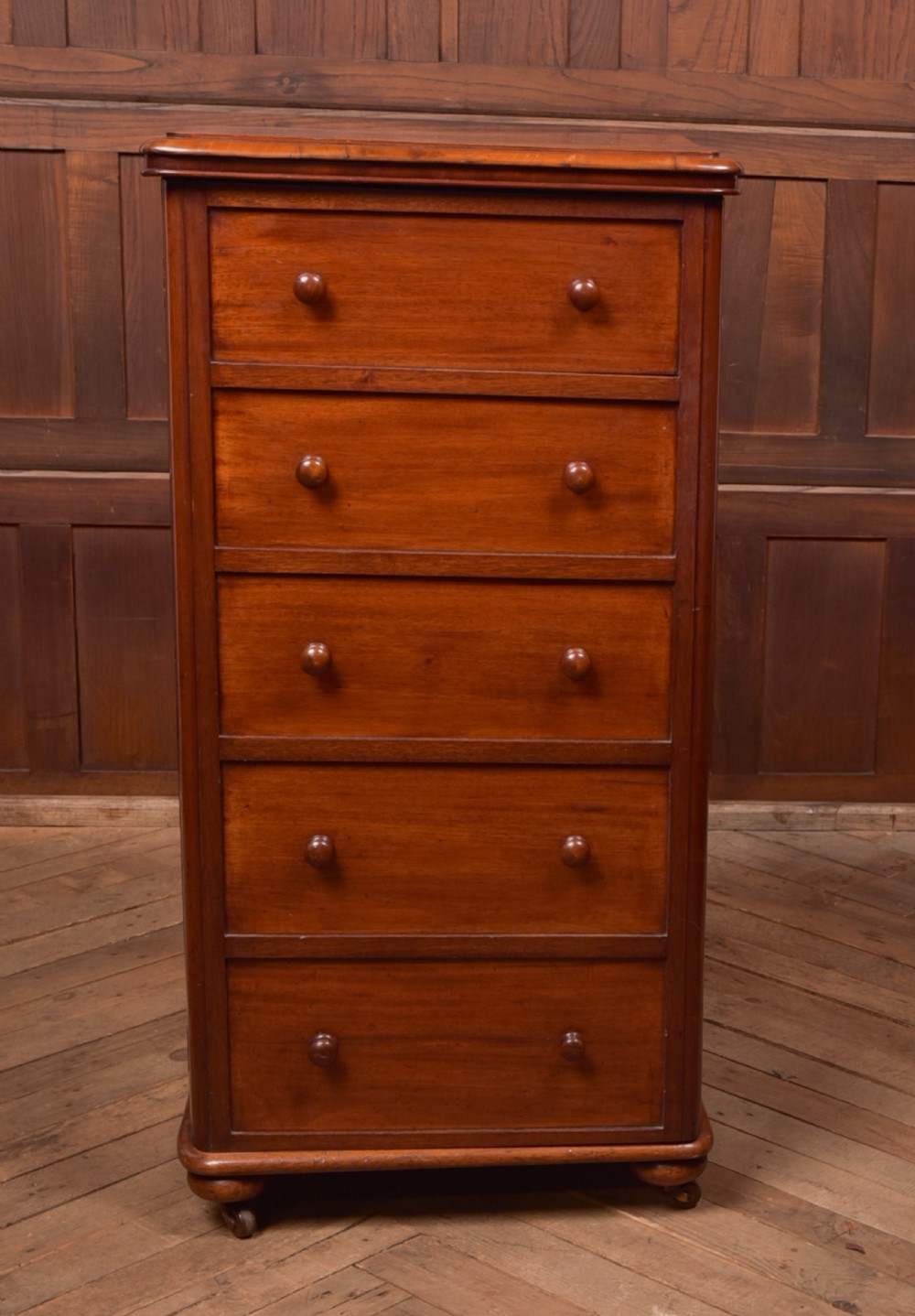 Victorian Mahogany Secretaire Wellington Chest View XIX