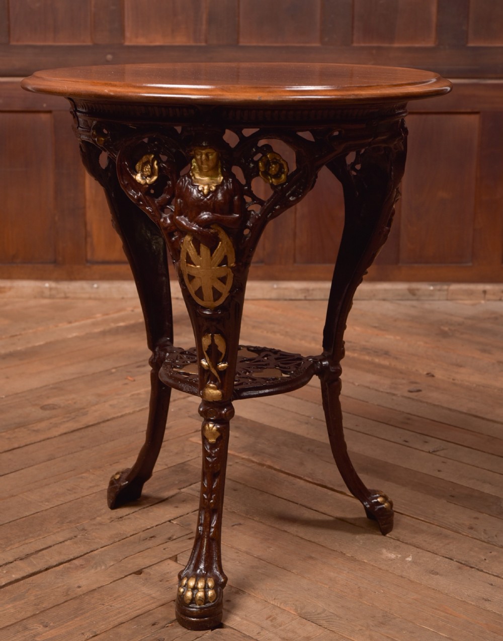 Gaskell Chambers Cast Iron Pub Table 
