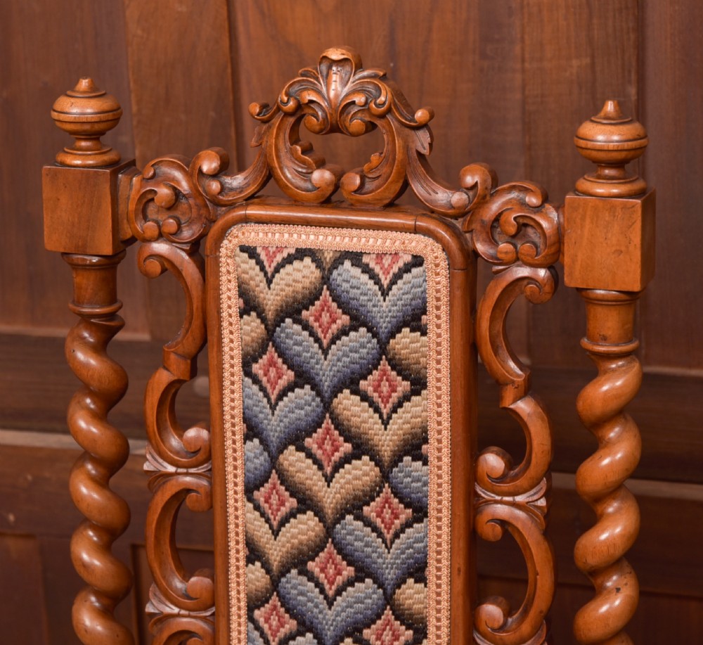 Victorian Walnut Occasional Chair View III