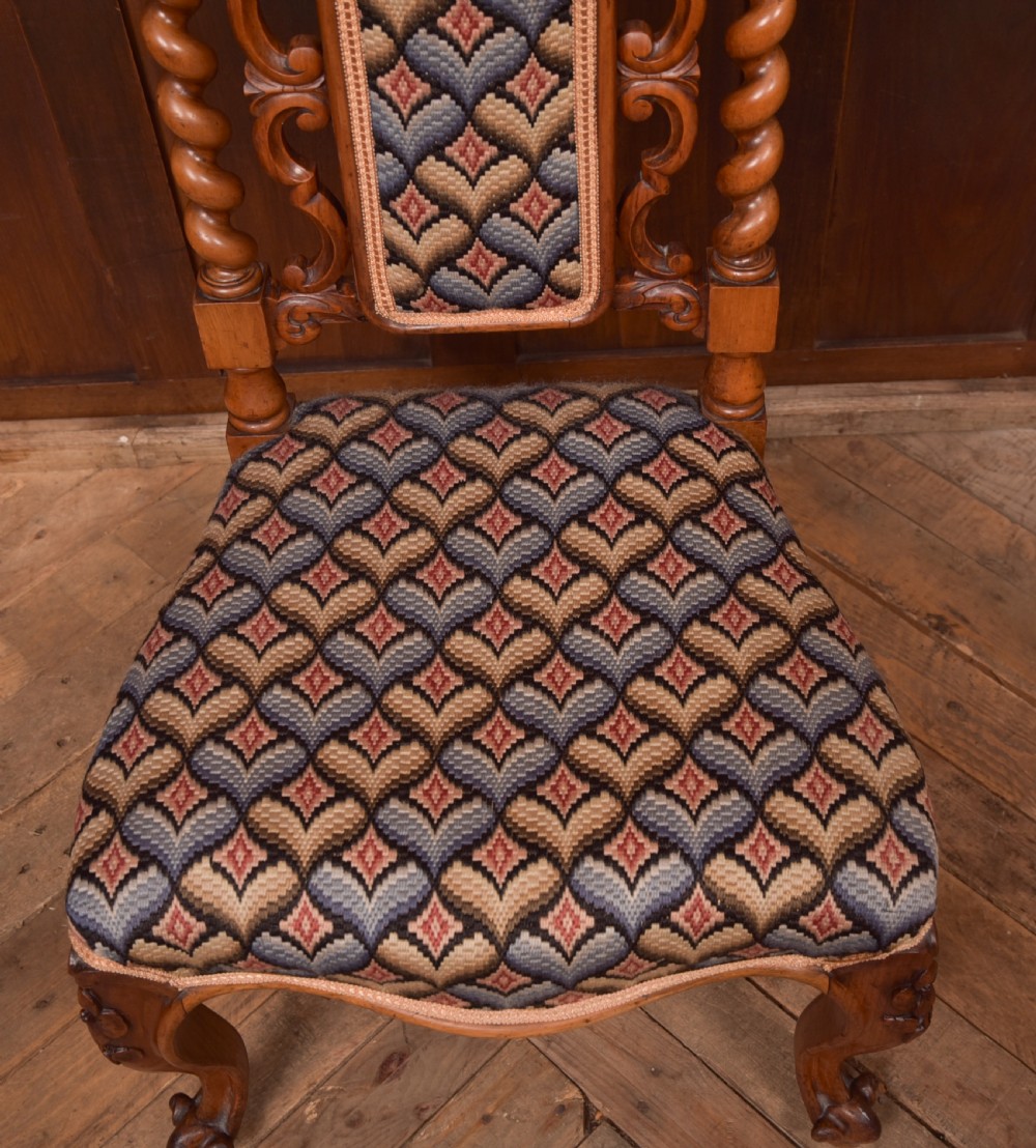 Victorian Walnut Occasional Chair View IV