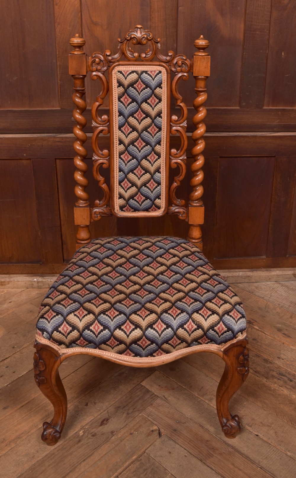 Victorian Walnut Occasional Chair View VI