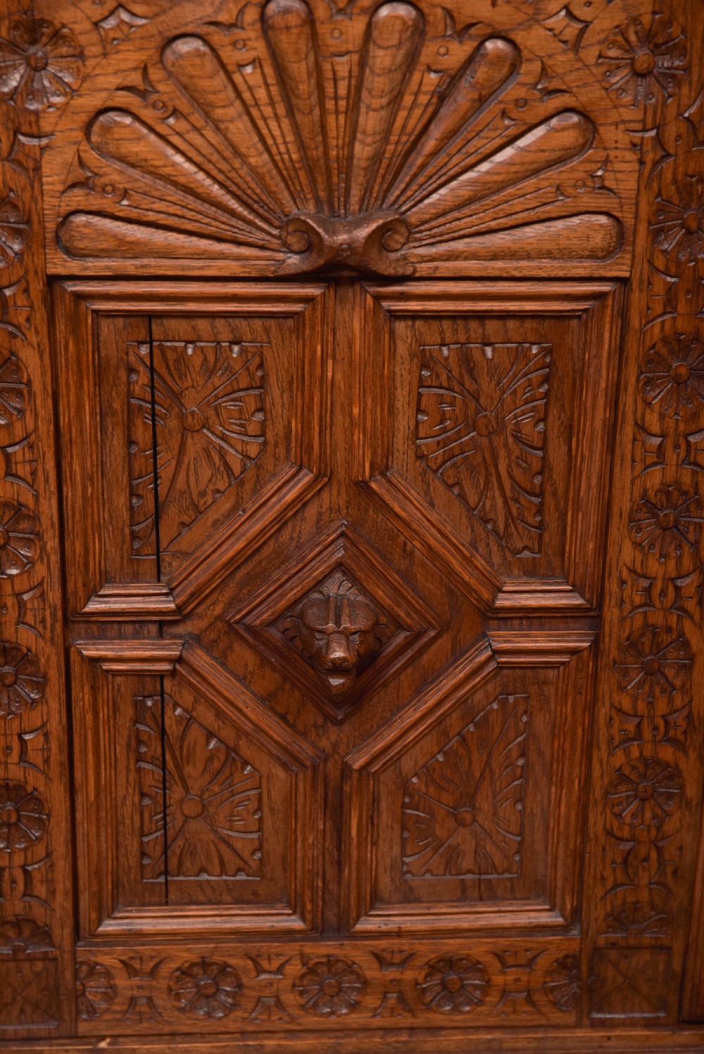 Continental Carved Oak Bookcase View XXIII
