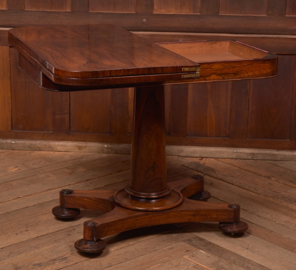 Victorian Rosewood Card / Games Table View VI