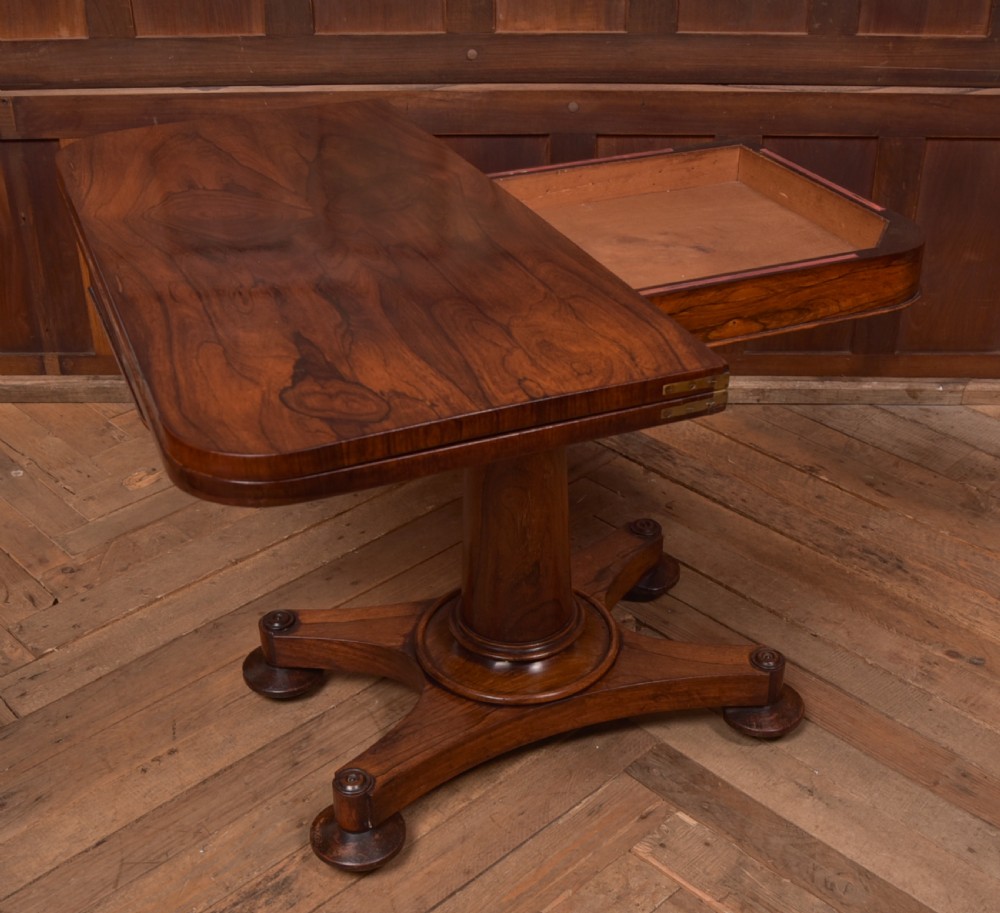 Victorian Rosewood Card / Games Table View VIII