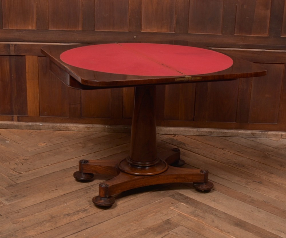 Victorian Rosewood Card / Games Table View X