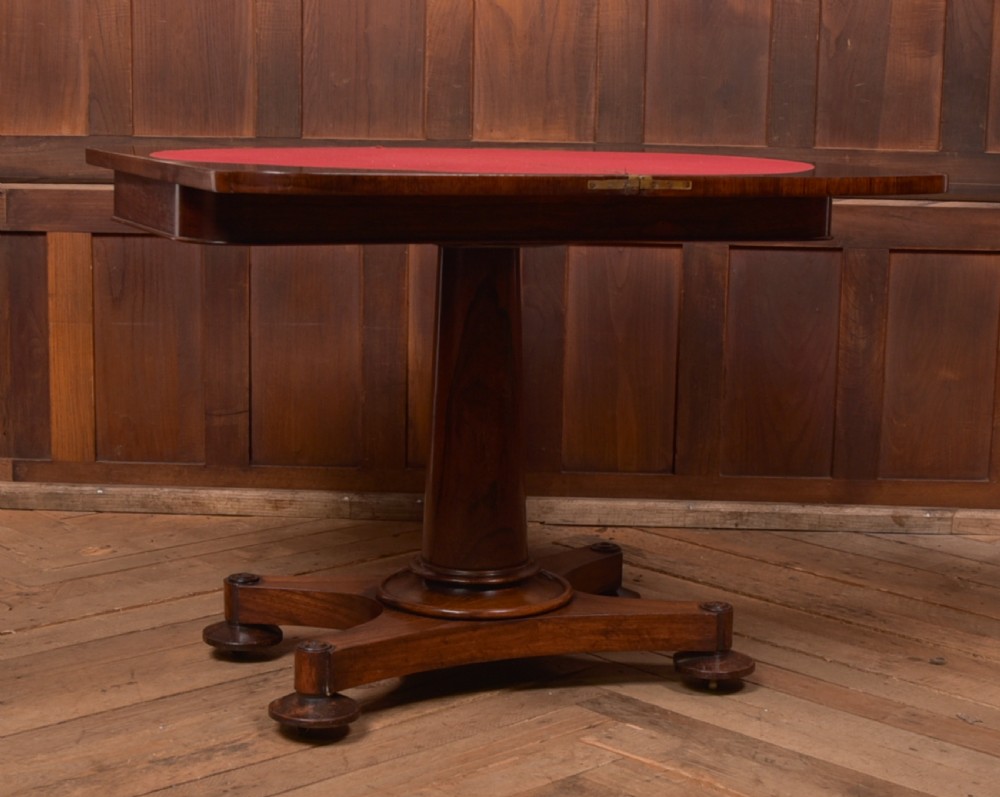 Victorian Rosewood Card / Games Table View XI