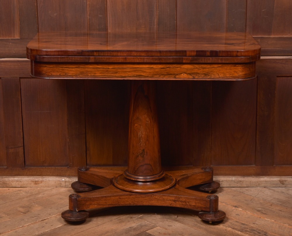 Victorian Rosewood Card / Games Table View XIII