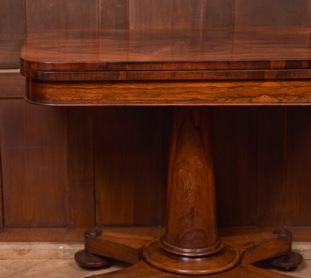 Victorian Rosewood Card / Games Table View XIV