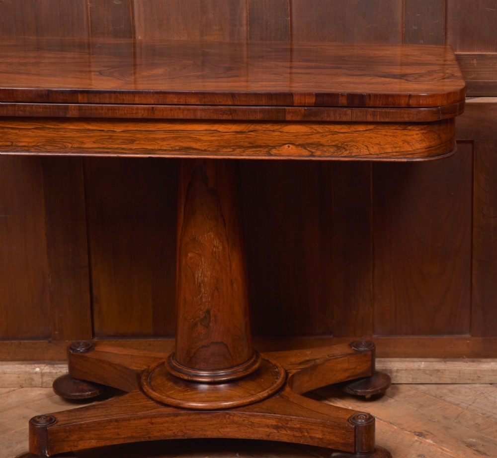 Victorian Rosewood Card / Games Table View XV