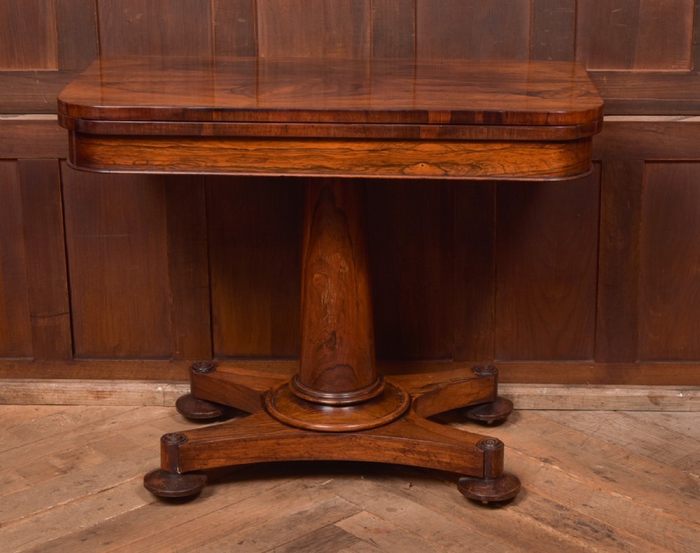 Victorian Rosewood Card / Games Table View XVI