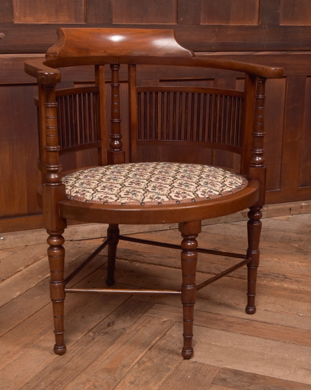 Edwardian Mahogany Corner Chair View V