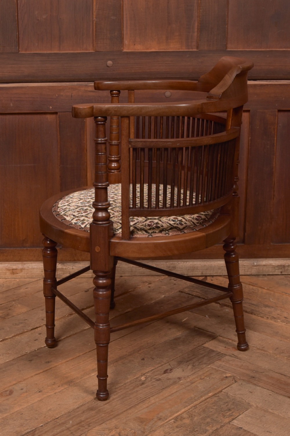 Edwardian Mahogany Corner Chair View VIII