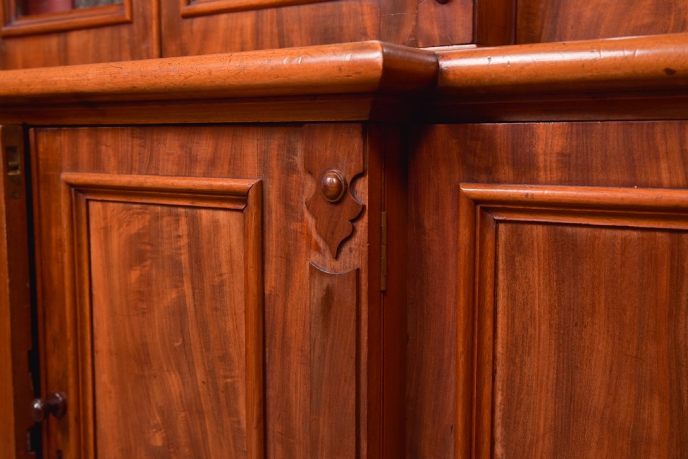 Victorian Mahogany Breakfront Bookcase View XVIII
