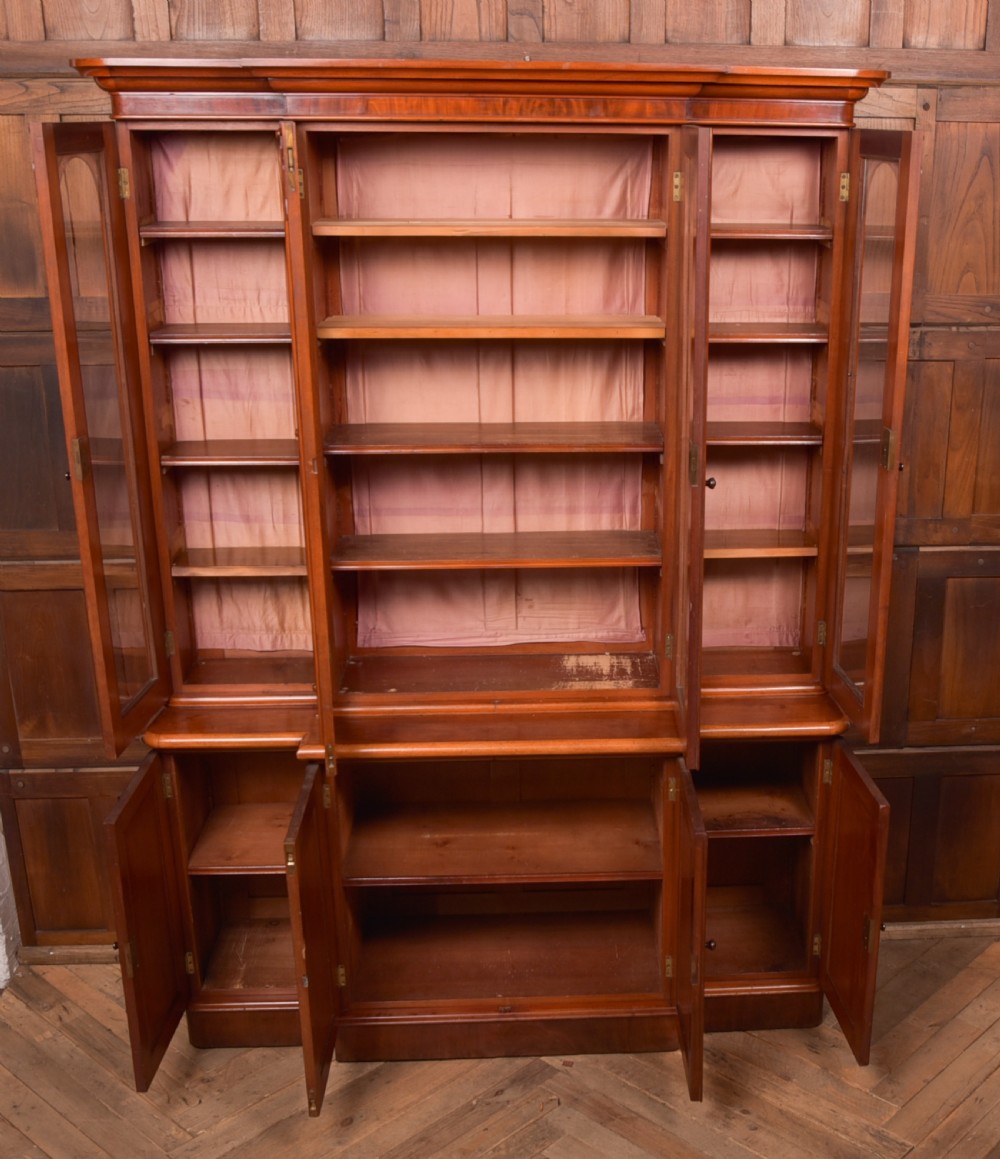 Victorian Mahogany Breakfront Bookcase View XXII