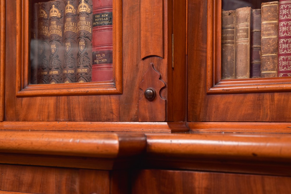 Victorian Mahogany Breakfront Bookcase View XXX