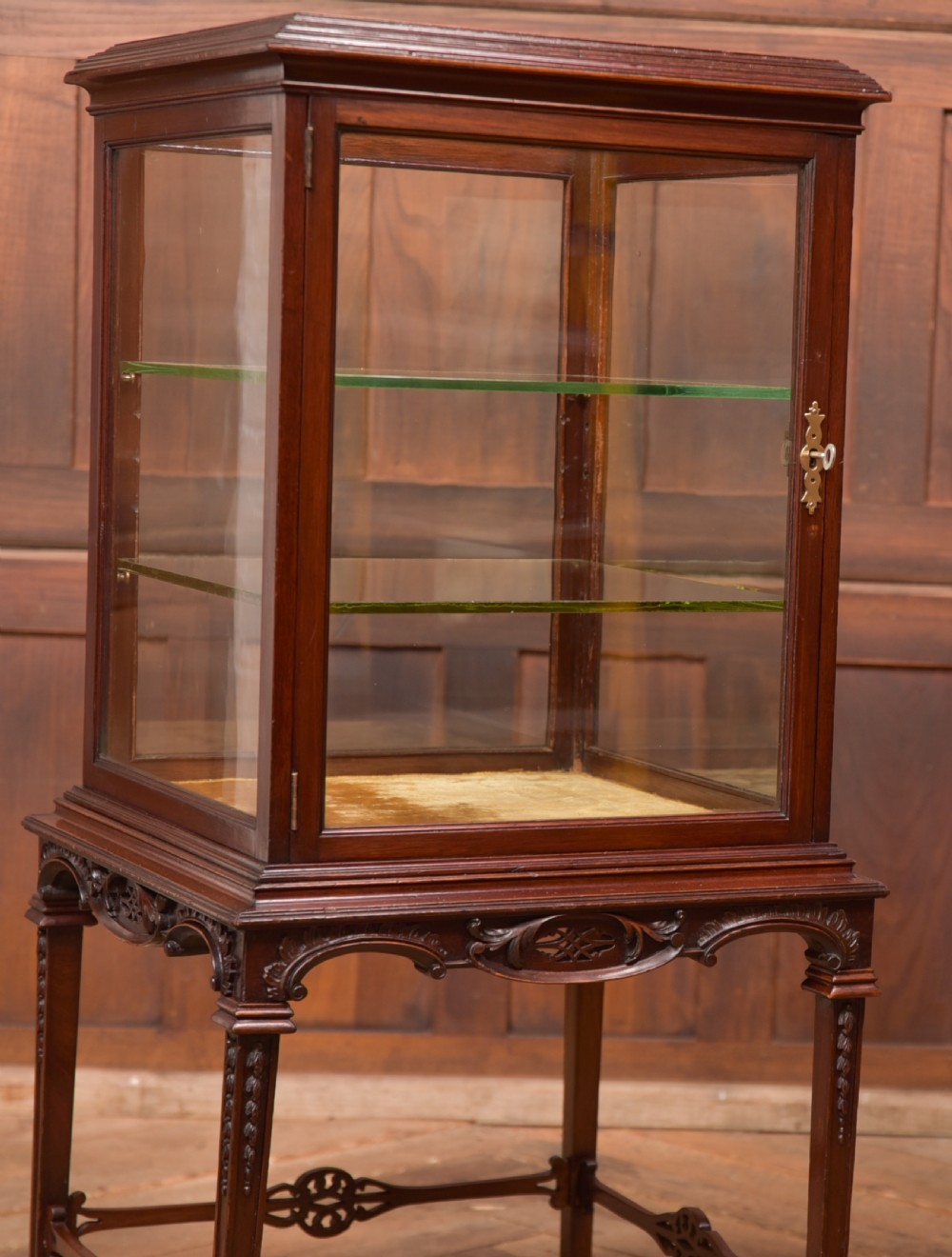 Edwardian Mahogany Bijouterie / Display Cabinet View III