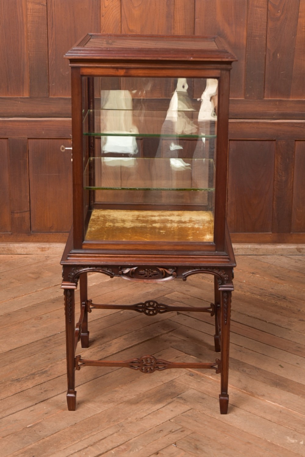 Edwardian Mahogany Bijouterie / Display Cabinet View V