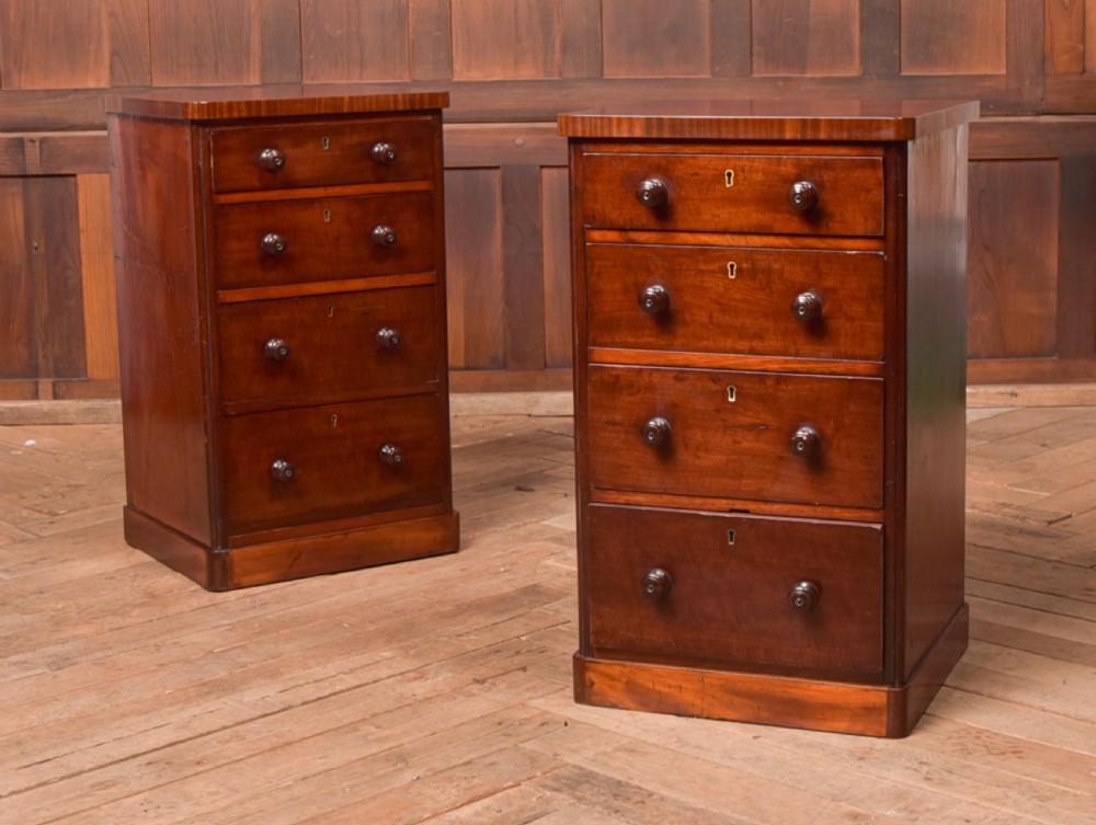 Victorian Mahogany Bedside Drawers View II
