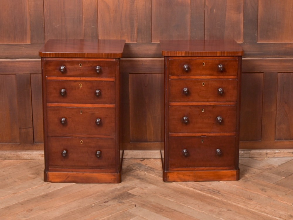 Victorian Mahogany Bedside Drawers View III