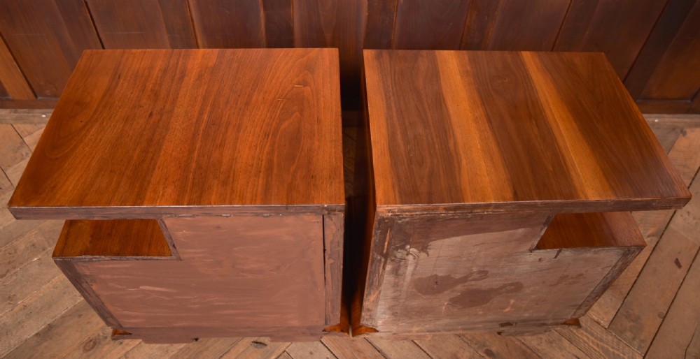 Art Deco Walnut Bedside Cabinets View III