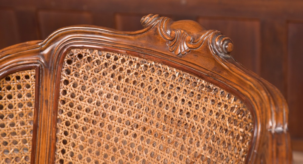 Victorian Walnut Bergere Armchair  View II