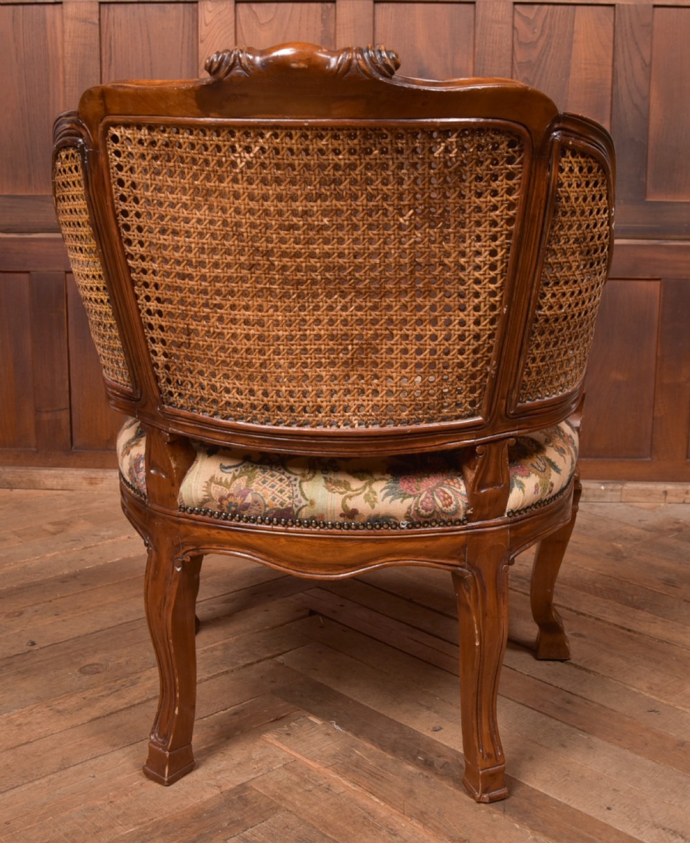 Victorian Walnut Bergere Armchair  View IX