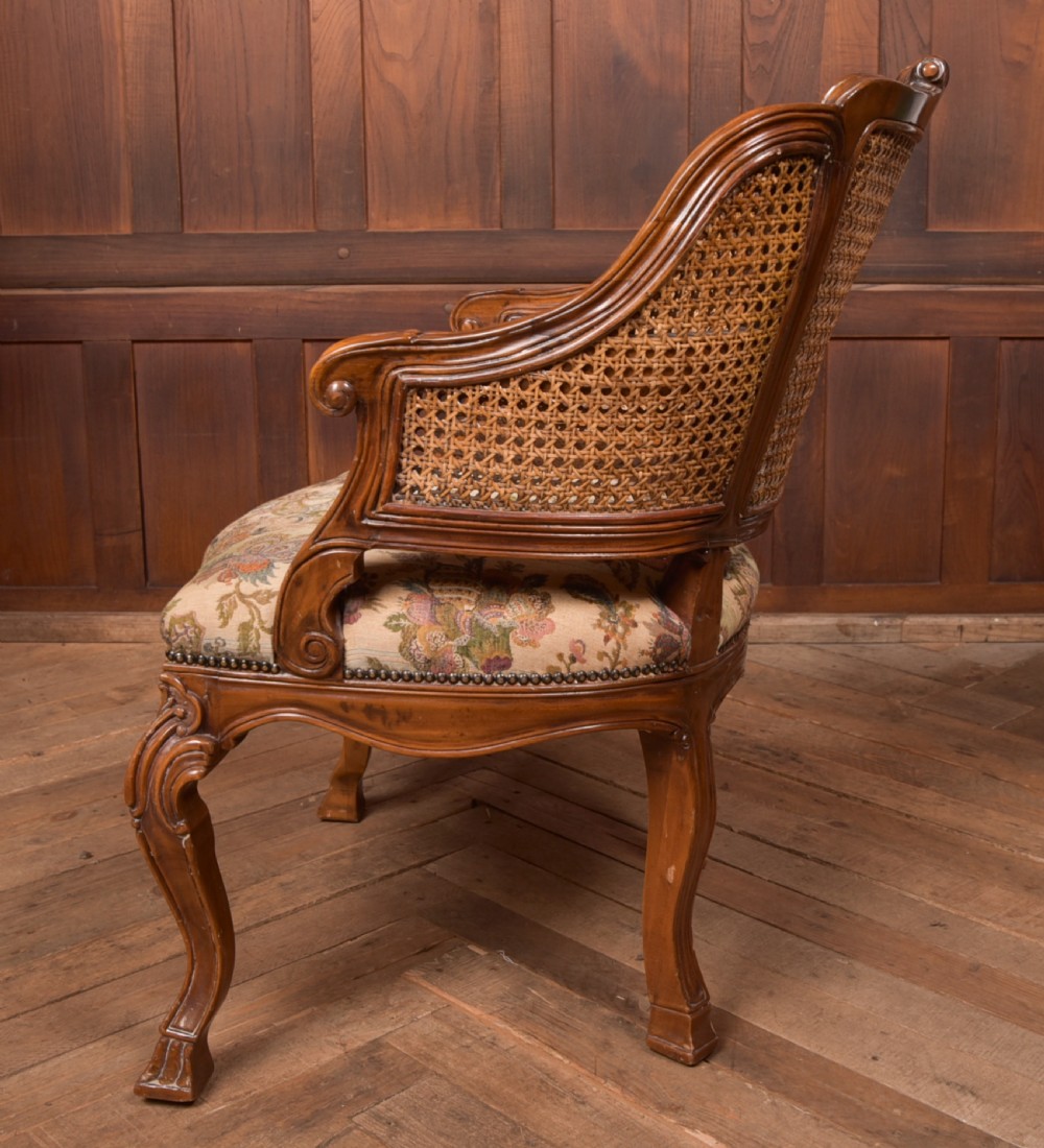 Victorian Walnut Bergere Armchair  View XI