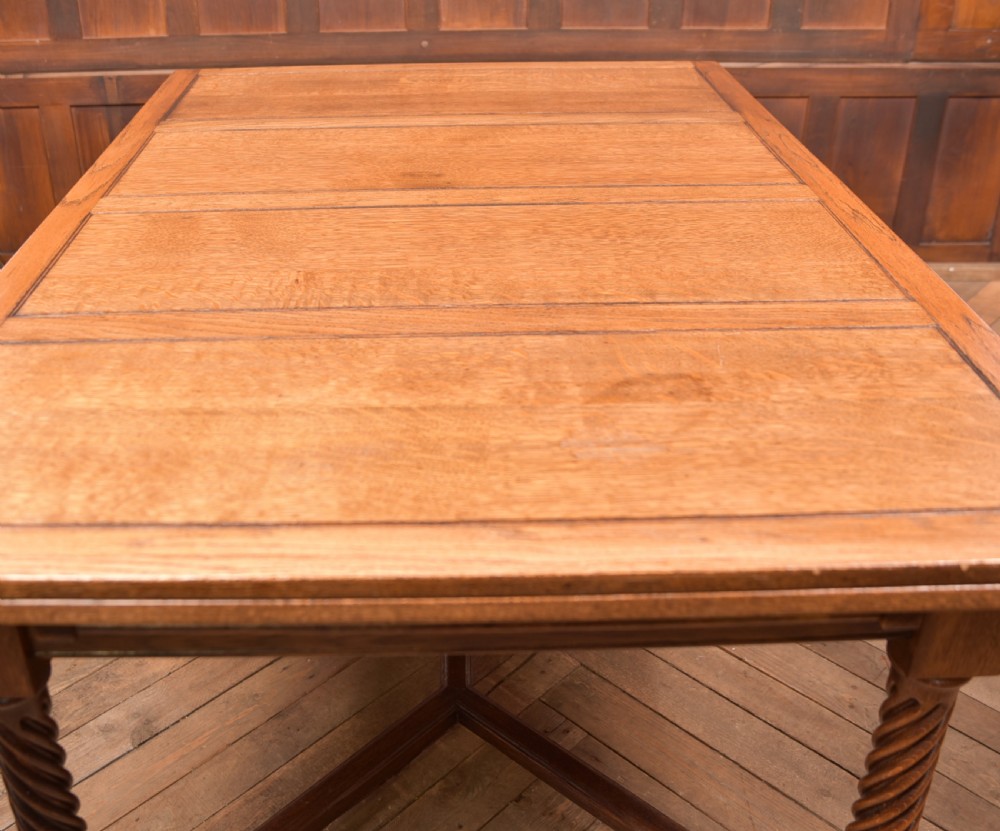Edwardian Oak Dining Table View VI