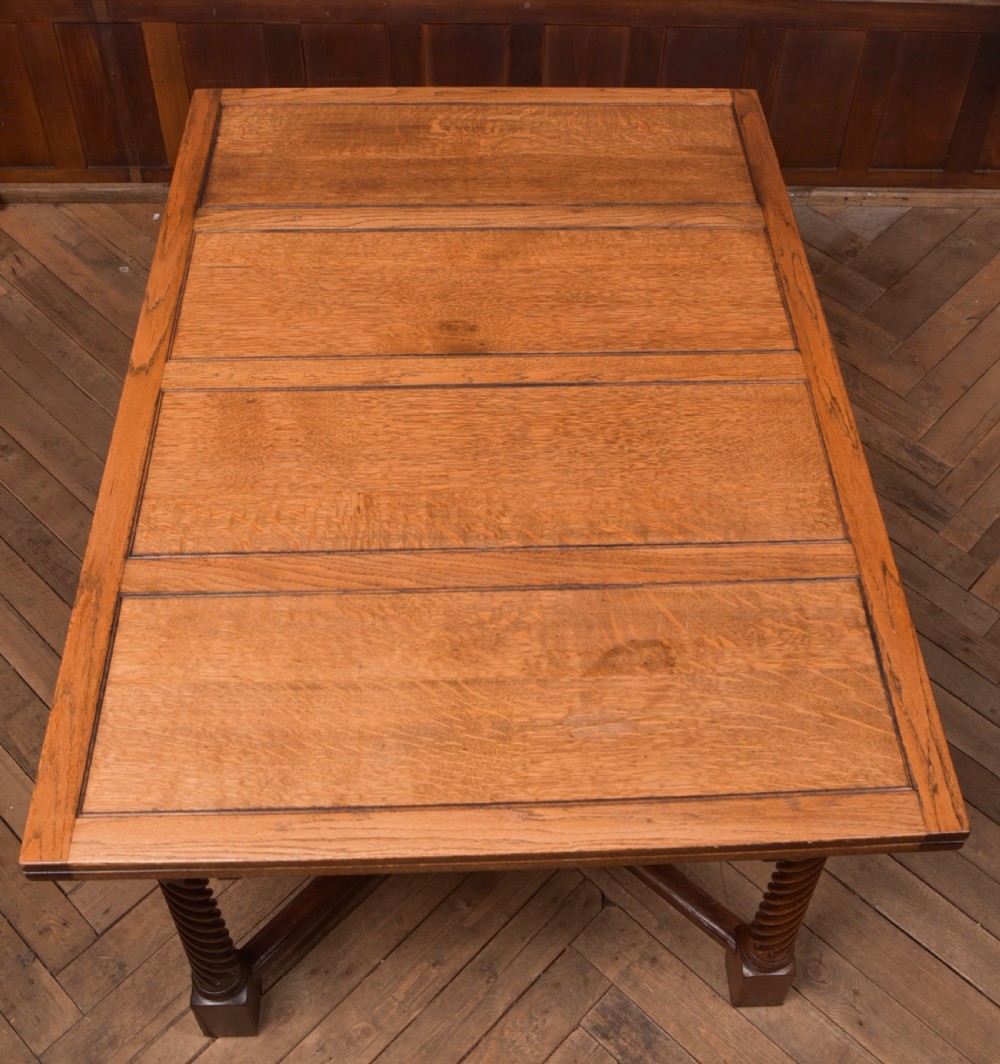 Edwardian Oak Dining Table View VII