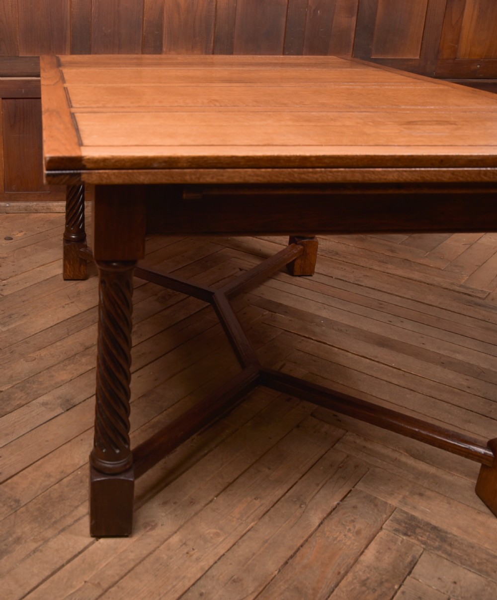 Edwardian Oak Dining Table View X