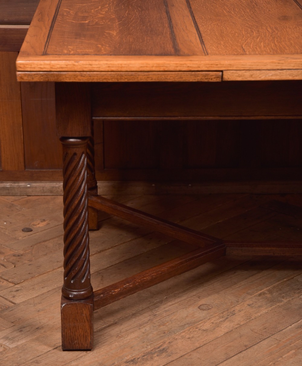 Edwardian Oak Dining Table View XIII