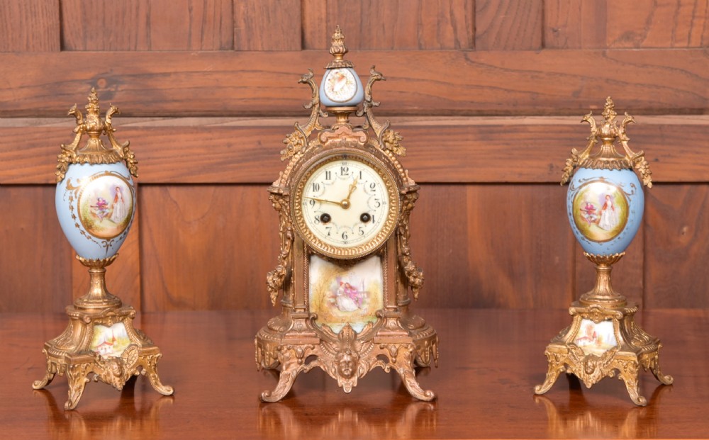 Victorian Garniture Clock Set