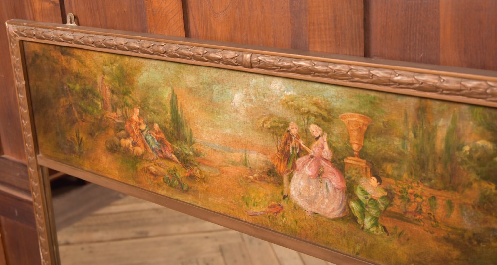 Hand Painted 19th Century Mirror View IV