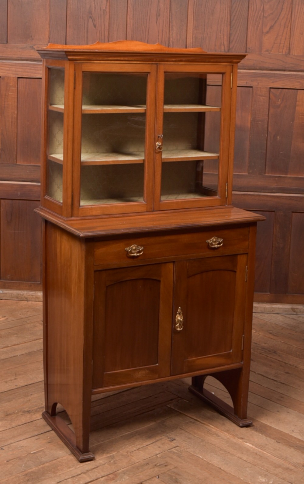 Edwardian Red Walnut Display Cabinet