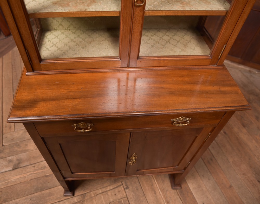 Edwardian Red Walnut Display Cabinet View IV