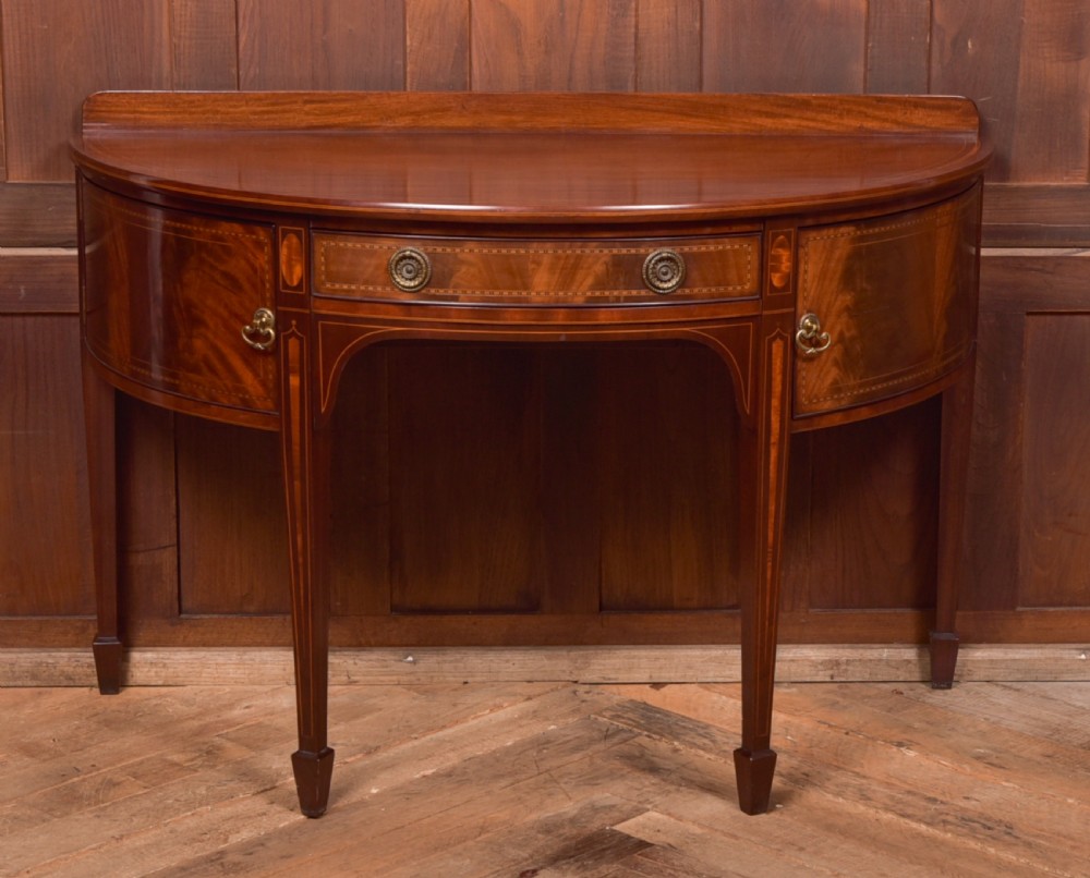 Mahogany Demi Lune Side Table