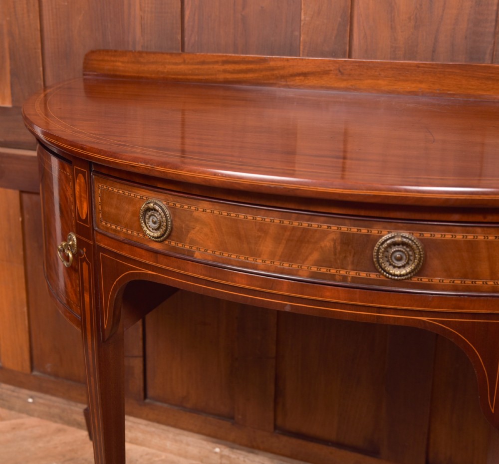 Mahogany Demi Lune Side Table View II