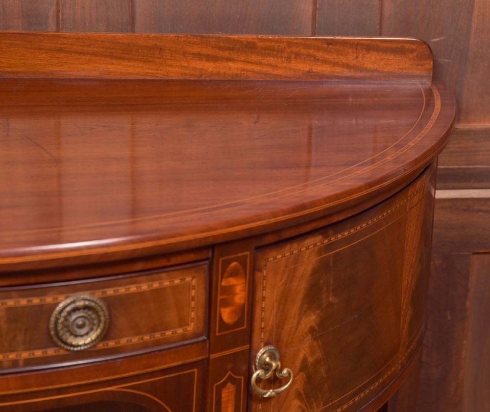 Mahogany Demi Lune Side Table View IV