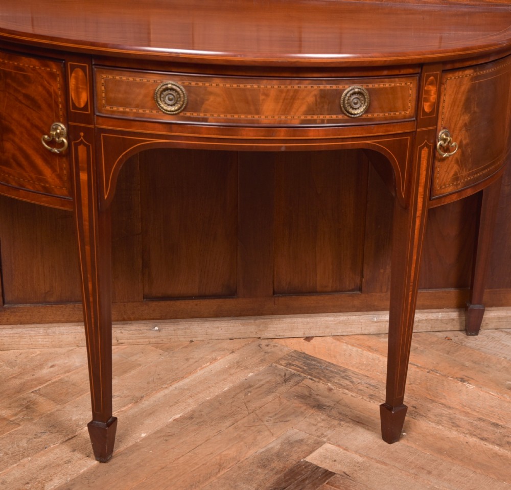 Mahogany Demi Lune Side Table View VIII