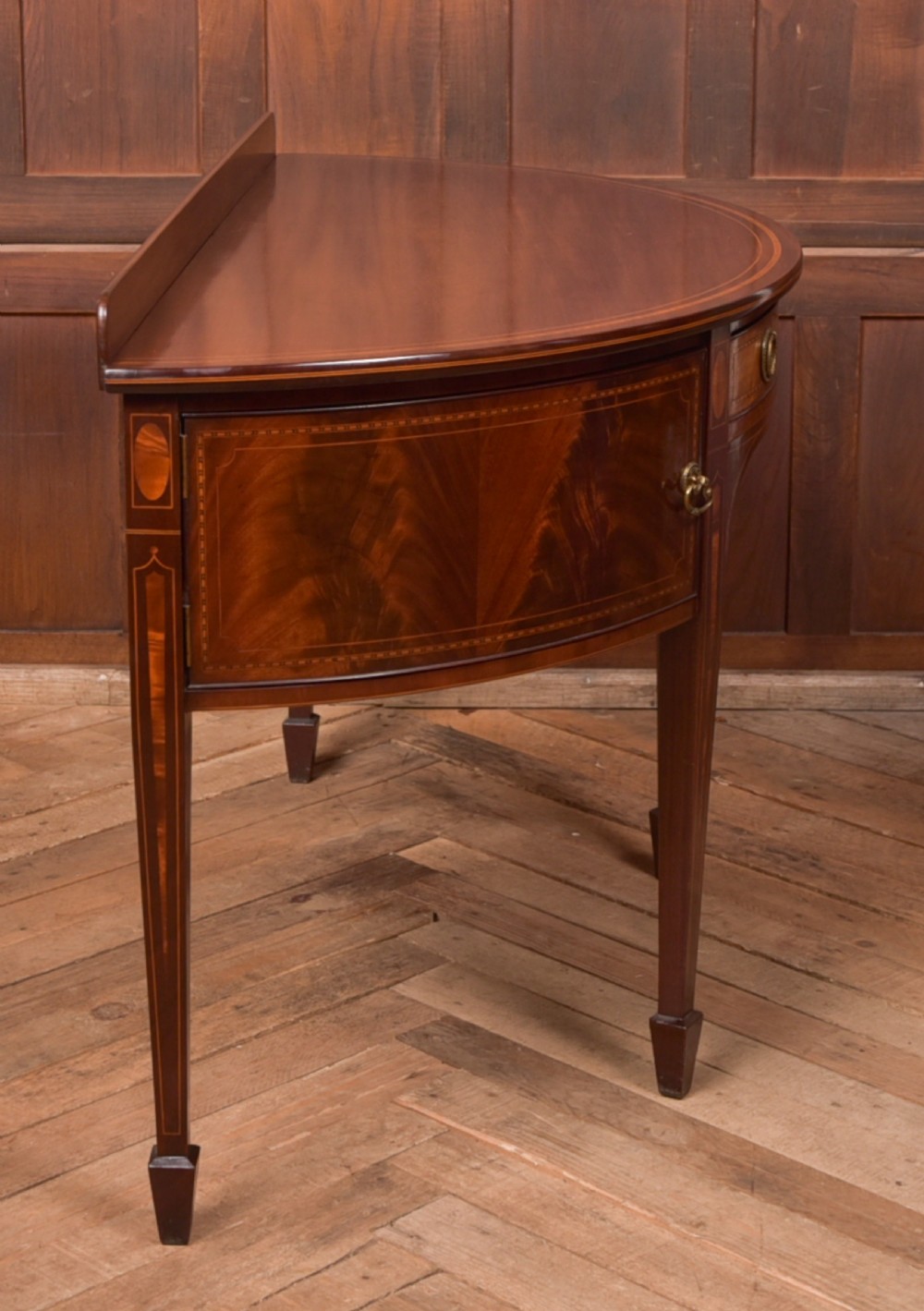 Mahogany Demi Lune Side Table View X