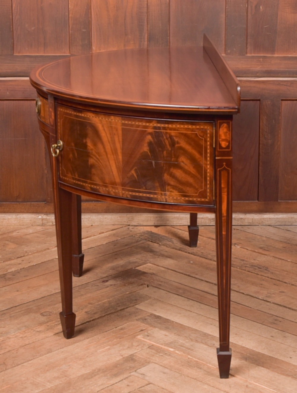 Mahogany Demi Lune Side Table View XII