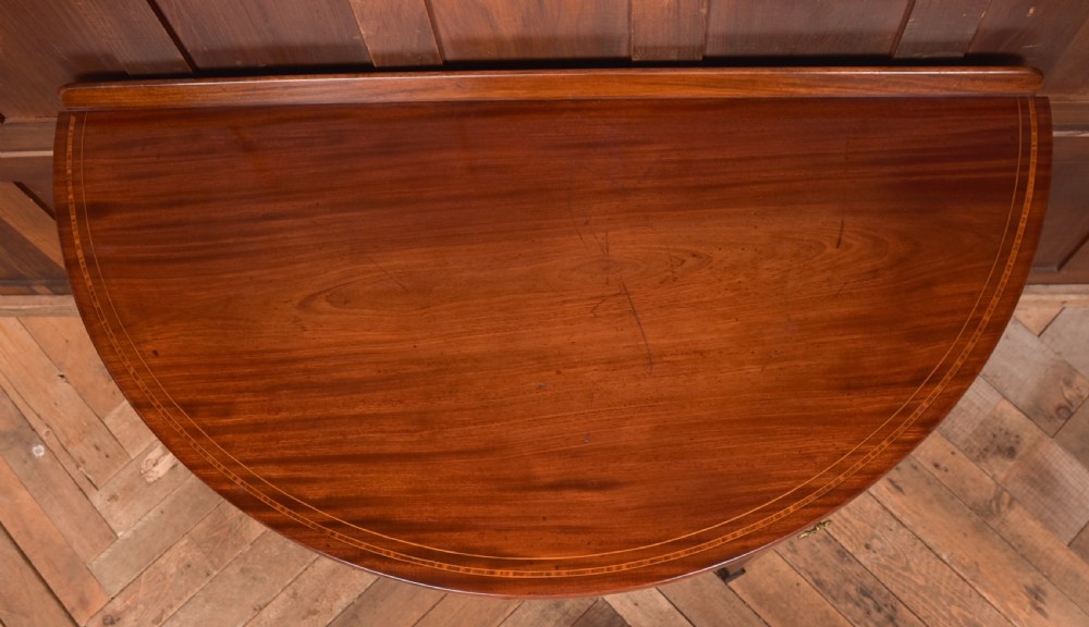 Mahogany Demi Lune Side Table View XIII
