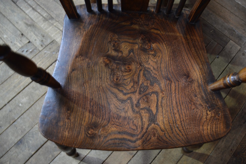 Pair of Oak Wheel Back Chairs View II