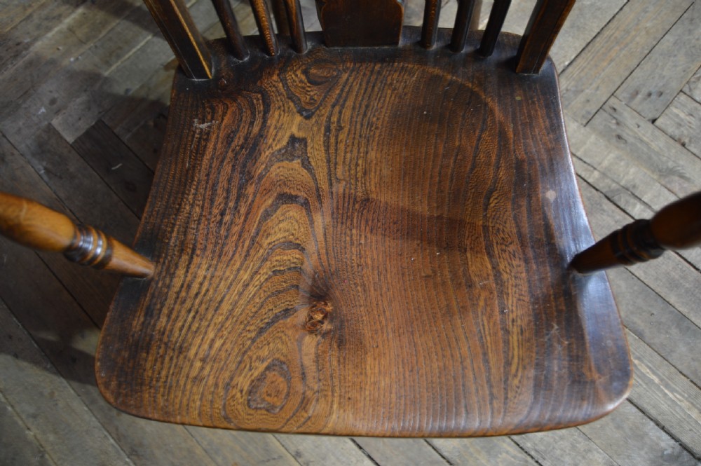 Pair of Oak Wheel Back Chairs View III