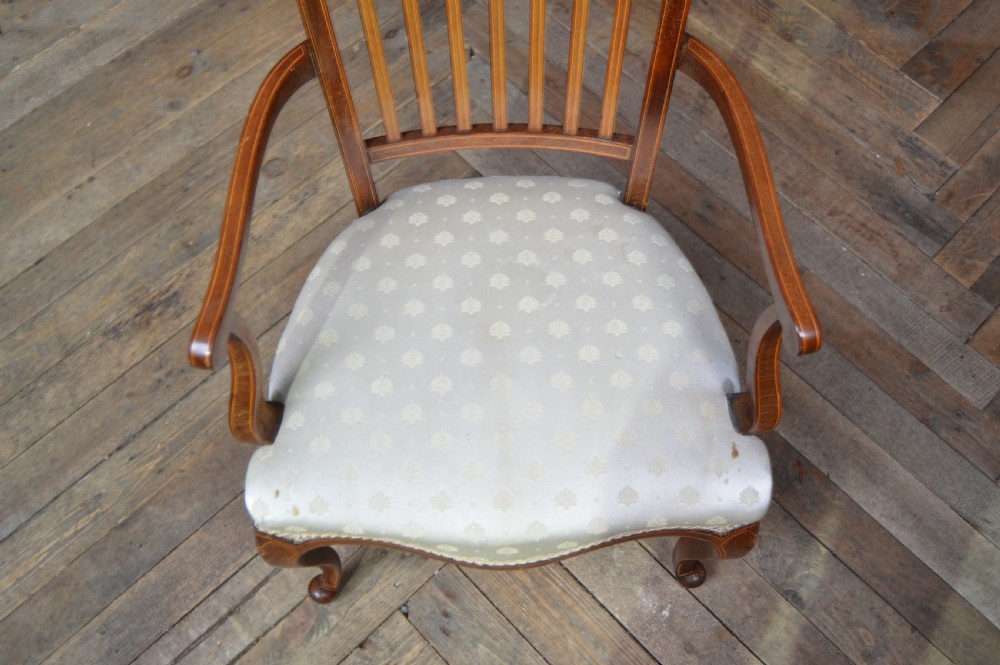 Edwardian Mahogany Arm Chair View VII