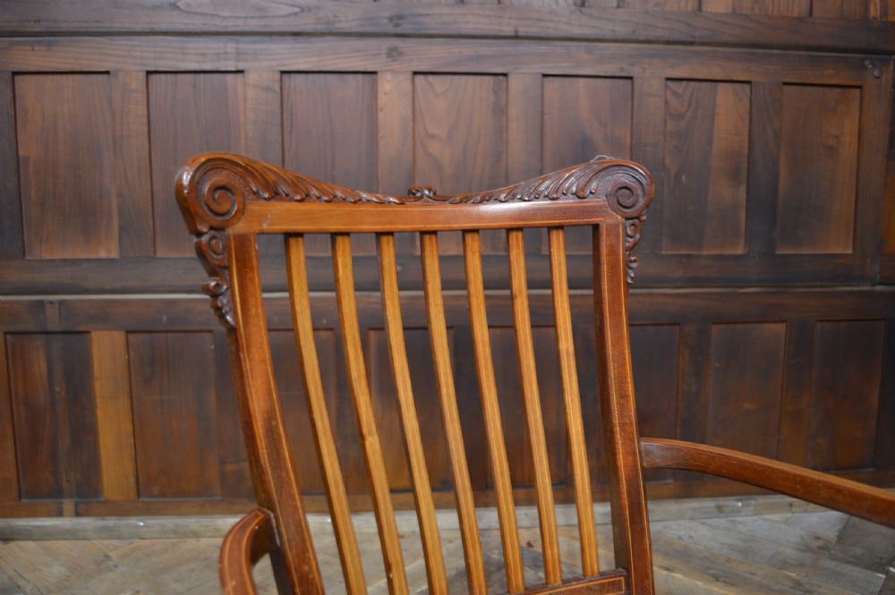 Edwardian Mahogany Arm Chair View XV