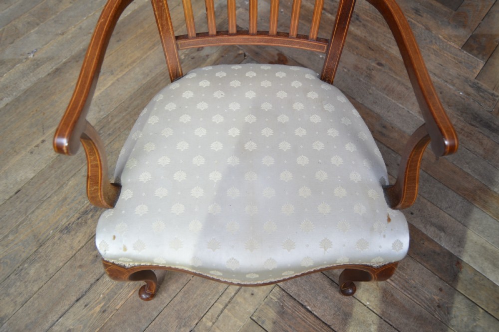 Edwardian Mahogany Arm Chair View XVIII