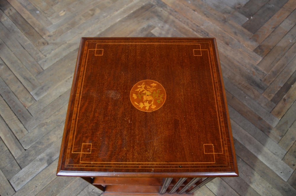 Edwardian Mahogany Revolving Bookcase View VI
